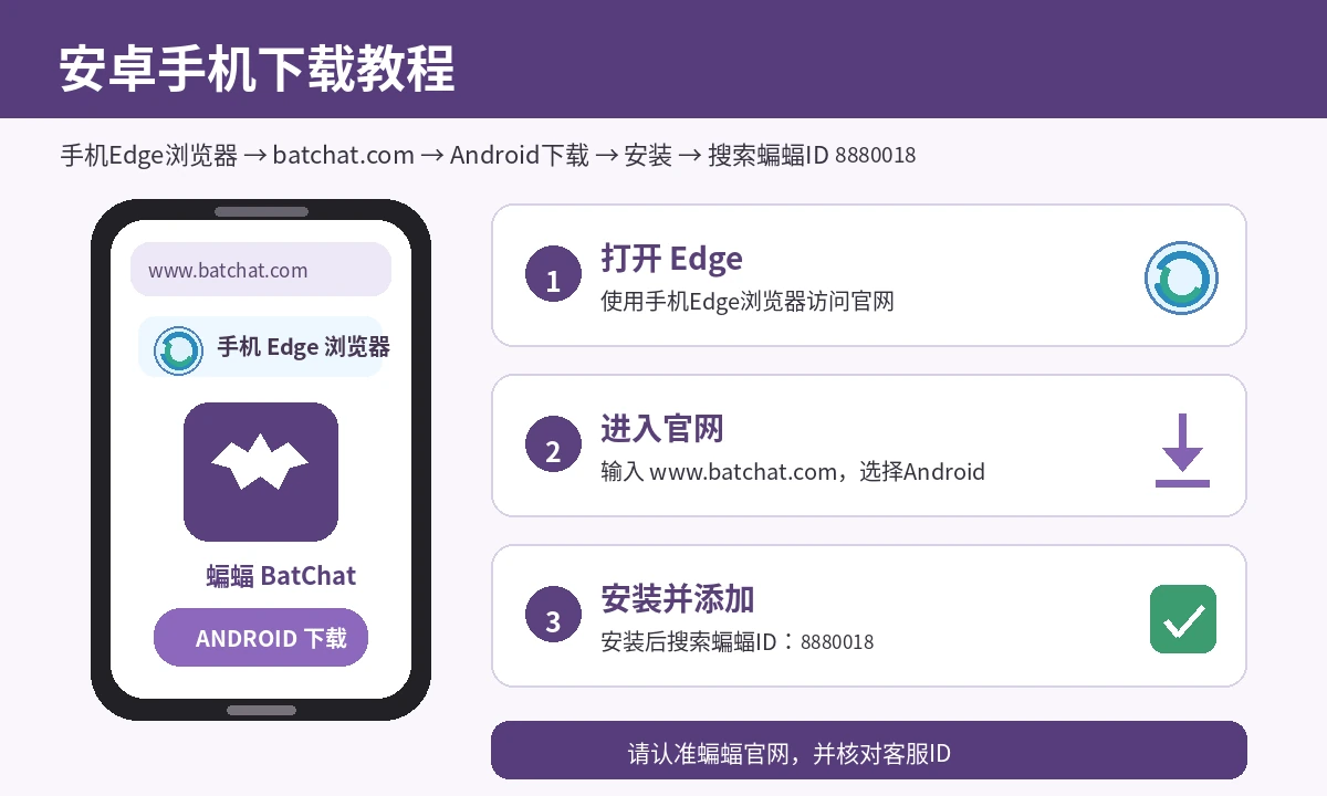 Download BatChat with Microsoft Edge on Android